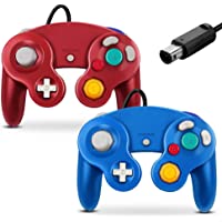 Gamecube Controller, Classic Wired Controller for Wii Nintendo Gamecube (Blue & Red-2Pack)