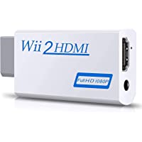 Wii Hdmi Converter Adapter, Goodeliver Wii to Hdmi 1080p Connector Output Video 3.5mm Audio - Supports All Wii Display…