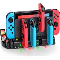 Switch Controller Charging Dock Station Compatible with Nintendo Switch & OLED Model Joycons, KDD Switch Controller…