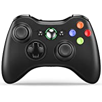 VOYEE Wireless Controller Compatible with Microsoft Xbox 360 & Slim, with Upgraded Joystick/Dual Shock/Headset Port…