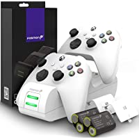 Fosmon Dual 2 MAX Charger Compatible with Xbox Series X/S (2020), Xbox One/One X/One S Elite Controllers, High Speed…