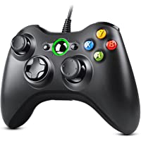 Zexrow Xbox 360 Controller, USB Wired Gamepad Joystick with Improved Dual Vibration and Ergonomic Design for Microsoft…