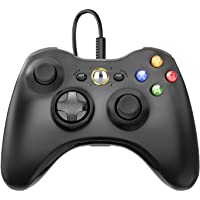 Wired Controller Compatible with Xbox 360/Slim PC Windows 10/8/7 BLACK