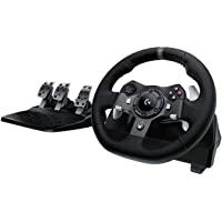 Logitech G920 Driving Force Racing Wheel and Floor Pedals, Real Force Feedback, Stainless Steel Paddle Shifters, Leather…